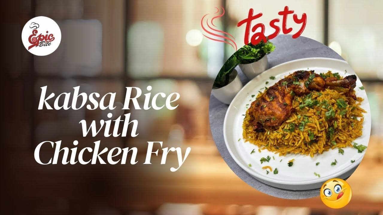 KABSA RICE WITH CHICKEN FRY