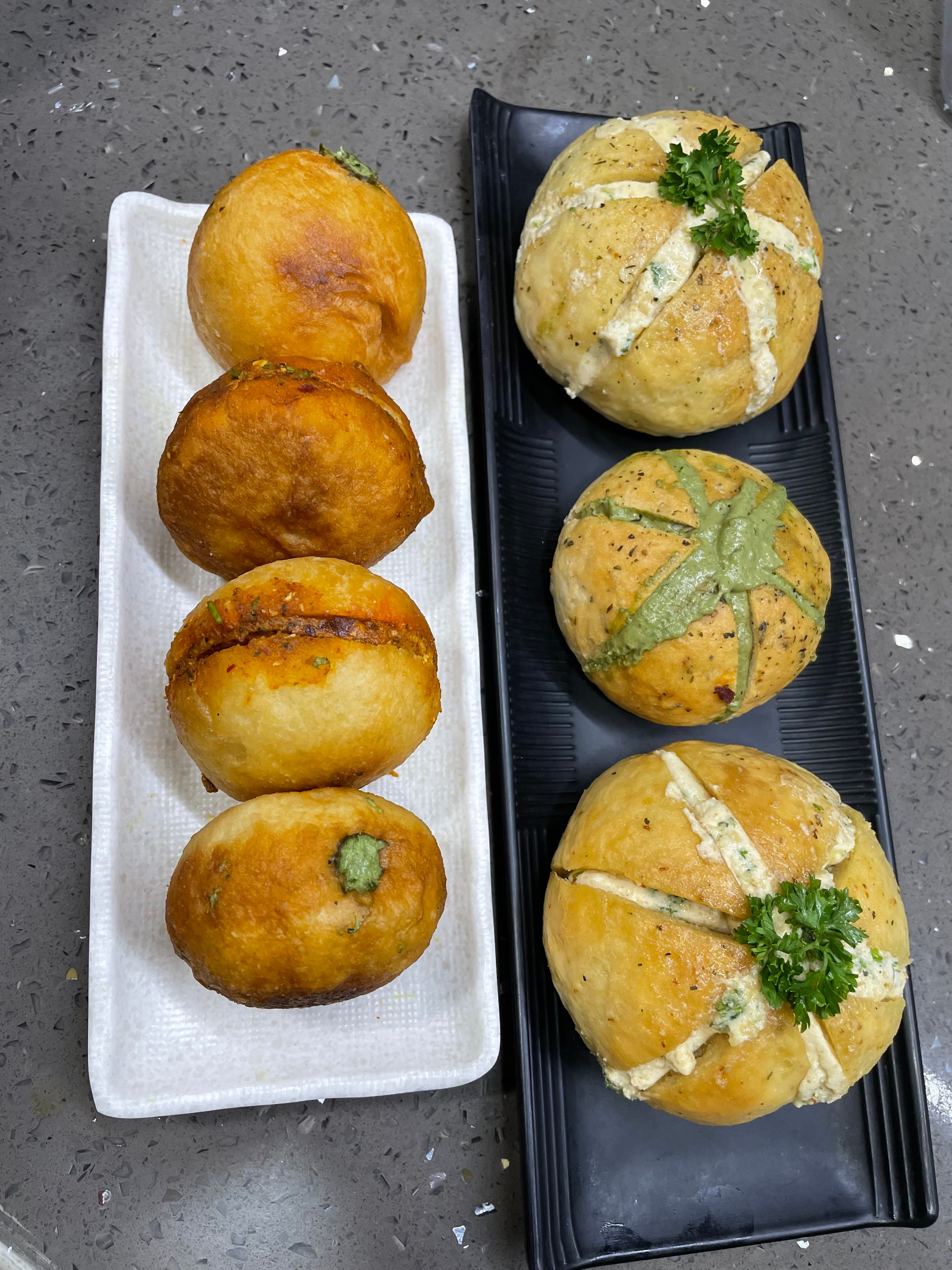 Egg-free Savoury Bomboloni
