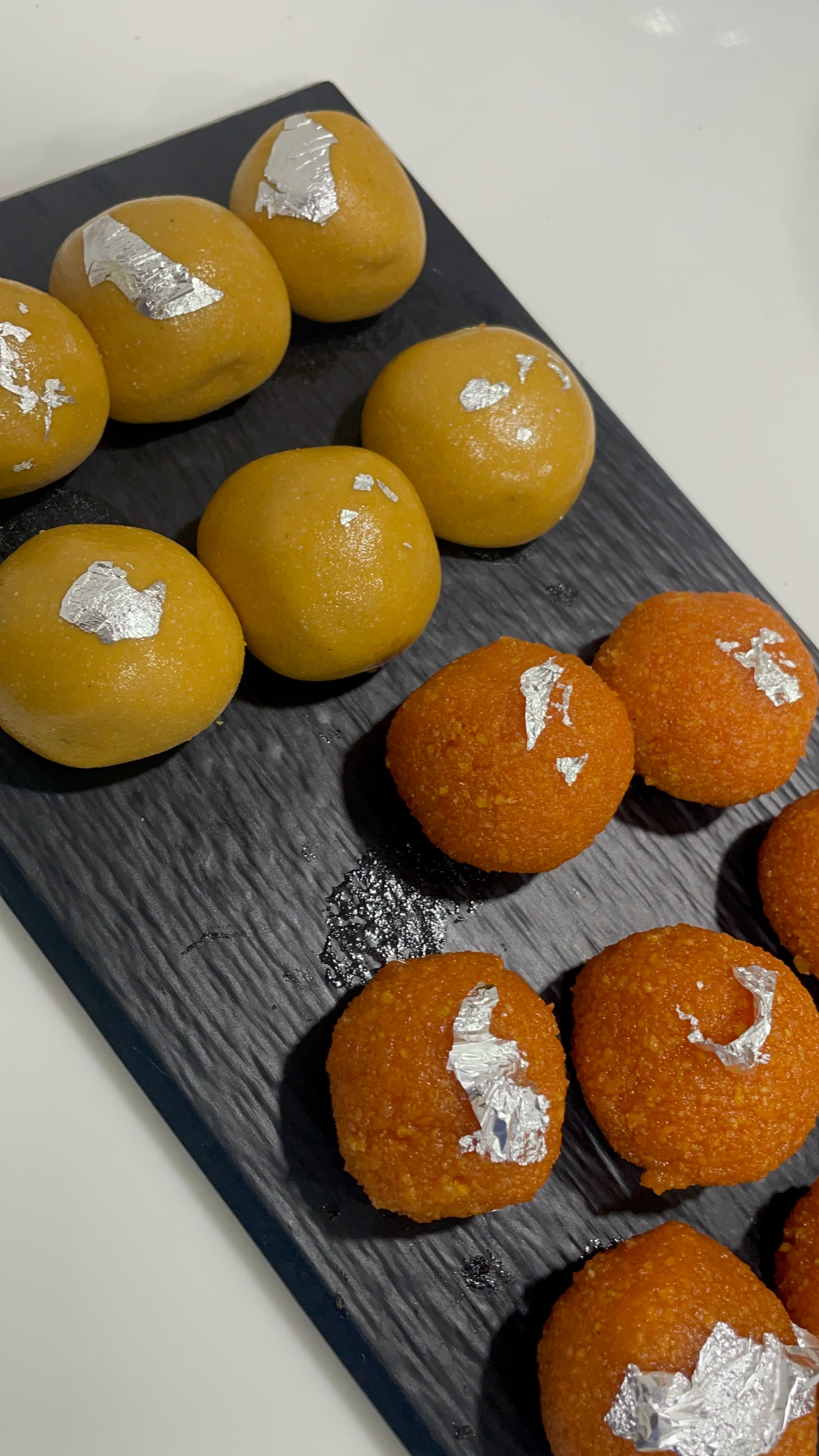 Halwai style motichoor and Besan laddu