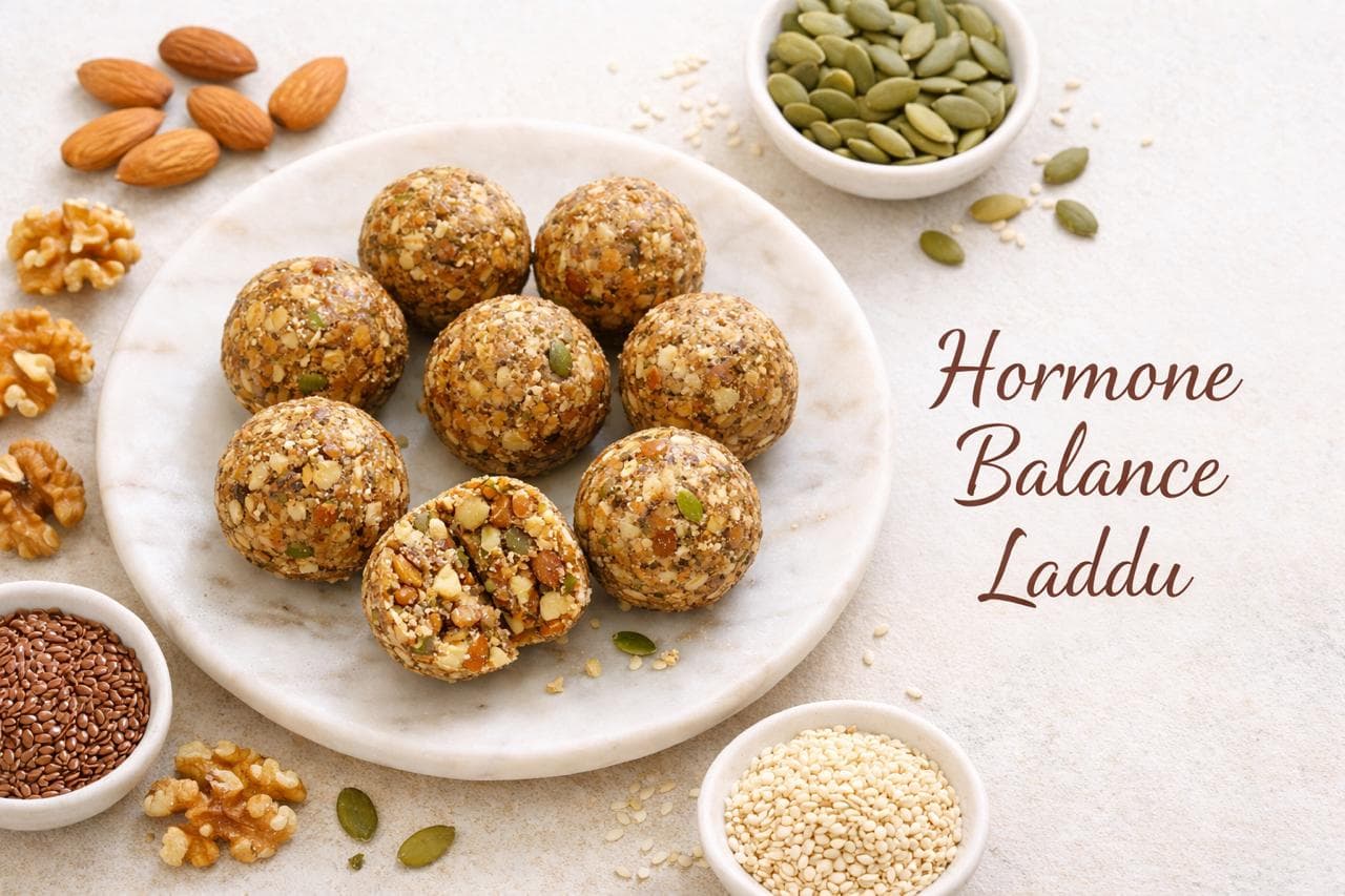 Hormone Balance Mini Laddu | Nuts & Seeds Energy Laddu for Women